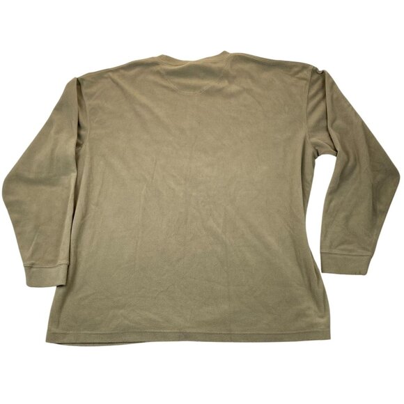 Guide Series Mens T-Shirt 3XLT Long Sleevele Fleece Pullover Outdoors Casual Tan - Picture 2 of 10